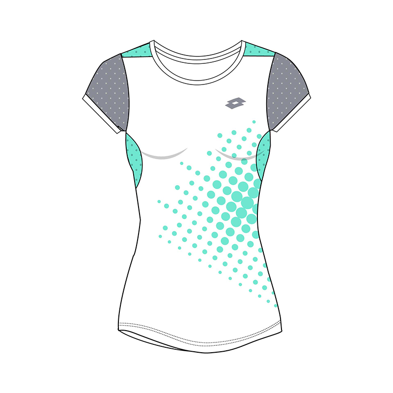 Lotto Girls Top Ten IV Tee 1 White USTA Pro Shop